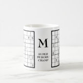 Name des Sudoku Monogramms Kaffeetasse (Mittel)
