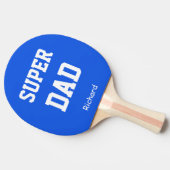 Name des Super Vaters Personalisiert Tischtennis Schläger (Seitenansicht)