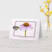 Name des Tagesschmetterlings Karte (Gelbe Blume)