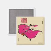 Name des Tanzers Magnet (Vorderseite/Rückseite)