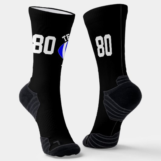 Name des Teams des benutzerdefinierten Fußballspie Socken (Gewinkelt)