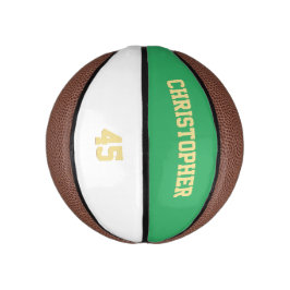 Name des Teams des Spielers: Mit Monogramm Mini Basketball
