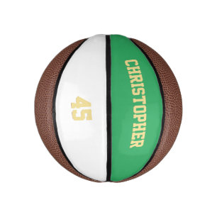 Name des Teams des Spielers: Mit Monogramm Mini Basketball