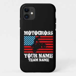 Name des Teams etc. MOTOCROSS Rider USA-Flagge hin Case-Mate iPhone Hülle