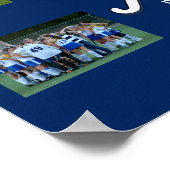 Name des Teams für benutzerdefinierte Feldhockey-F Poster (Ecke)