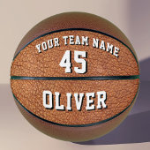 Name des Teams für Leather Print Player Basketball