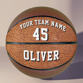Name des Teams für Leather Print Player Basketball