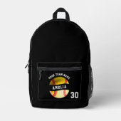 Name des Teams Name Sport Bedruckter Rucksack (Vorderseite)
