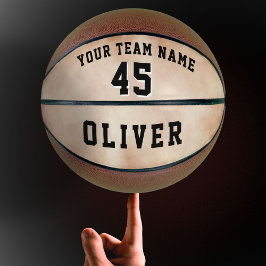 Name des Teams Orange Watercolor Basketball