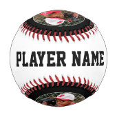 Name des Teams, Player, Jersey und Foto Baseball (Rückseite)