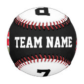 Name des Teams, Player, Jersey und Foto Baseball (Vorderseite)