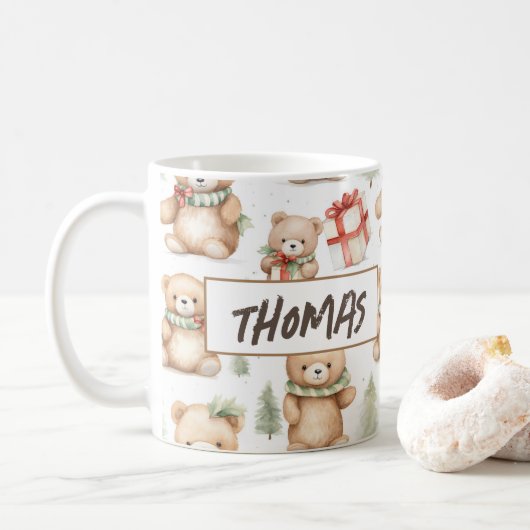 Name des Teddy Bären Kaffeetasse (Mit Donut)