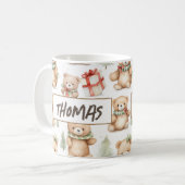 Name des Teddy Bären Kaffeetasse (Vorderseite Links)