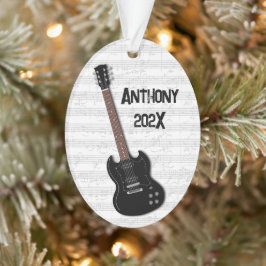 Name des Teen Boys der Black Gitarre Ornament