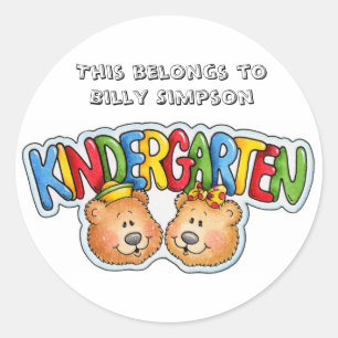 Name des Tellers Runder Aufkleber