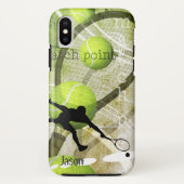 Name des Tennisspielers von Match Point Case-Mate iPhone Hülle (Rückseite)