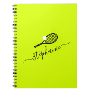 Name des Tennisspielerteams Camp Notizblock