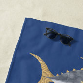 Name des Thunfischboots Strandtuch (Beispiel)