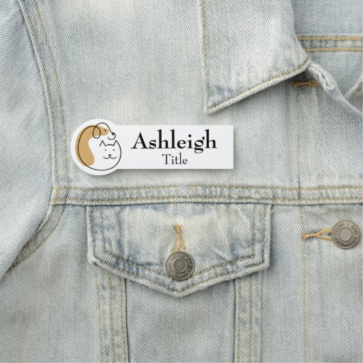 Name des Tieres Namensschild (Beispiel)