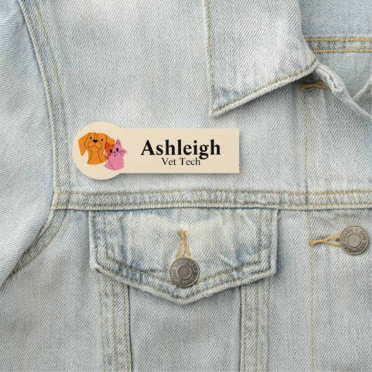 Name des Tieres Namensschild (Beispiel)