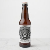 Name des Tribal Lion Bierflaschenetikett (Vorderseite)