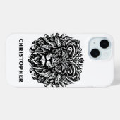 Name des Tribal Lion Case-Mate iPhone Hülle (Rückseite (Horizontal))