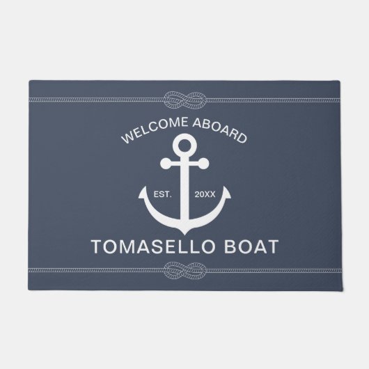 Name des Triebfahrzeugs Nautic Anchor Fußmatte (Vorderseite)