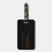 Name des Tropfens des Glitzer Gepäckanhänger (Rückseite vertikal)