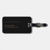 Name des Tropfens des Glitzer Gepäckanhänger (Rückseite horizontal)