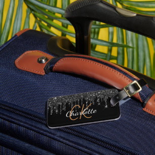 Name des Tropfens des Glitzer Gepäckanhänger