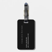 Name des Tropfens des Glitzer Gepäckanhänger (Rückseite vertikal)