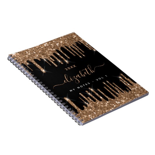 Name des Tropfens des Glitzer Notizblock (Rechte Seite)