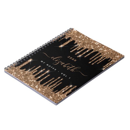 Name des Tropfens des Glitzer Notizblock (Linke Seite)