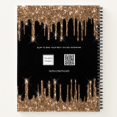 Name des Tropfens des Glitzer Notizblock (Rückseite)