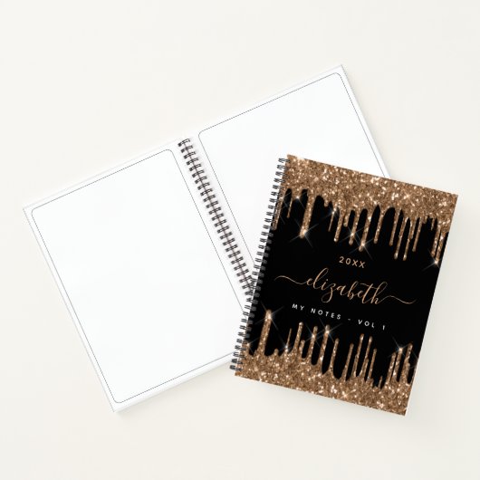 Name des Tropfens des Glitzer Notizblock (Innenseite)