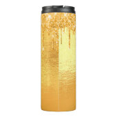 Name des Tropfens für den Gold Glitzer Thermosbecher (Rückseite)