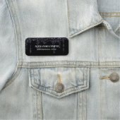 Name des Tropfens "Schwarze Eleganz" Namensschild (Beispiel)