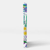 Name des tropischen Paradieses Monogrammes iPhone Hülle (Linke Seite)