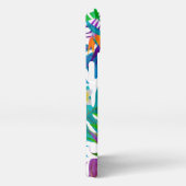 Name des tropischen Paradieses Monogrammes iPhone Hülle (Rechte Seite)