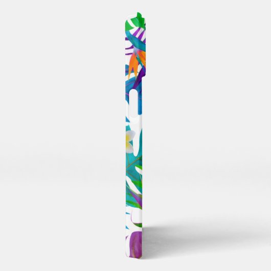 Name des tropischen Paradieses Monogrammes iPhone Hülle (Rechte Seite)