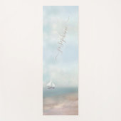 Name des tropischen Sandstrandes Yogamatte (Vorderseite)