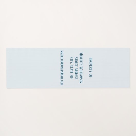 Name des tropischen Sandstrands Yogamatte (Rückseite (Horizontal))