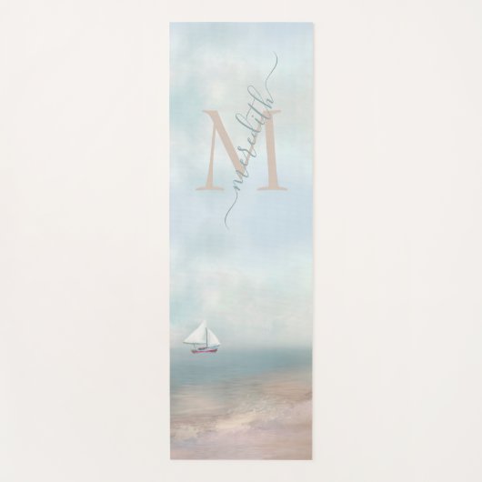 Name des tropischen Sandstrands Yogamatte (Vorderseite)