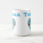 Name des Tuckers mit Orcas, Tasse des Kaffees (Mittel)