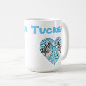 Name des Tuckers mit Orcas, Tasse des Kaffees (VorderseiteRechts)