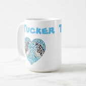 Name des Tuckers mit Orcas, Tasse des Kaffees (Vorderseite Links)