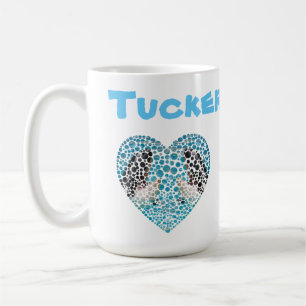 Name des Tuckers mit Orcas, Tasse des Kaffees