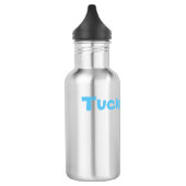 Name des Tuckers mit Orcas, Wasserflasche (Links)