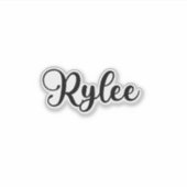Name des Typs "Rylee" - Handgeschriebene Kalligraf Aufkleber (Vorderseite)