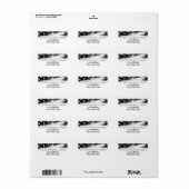 Name des Unternehmens American Flag USA Adressaufkleber (Vorne)